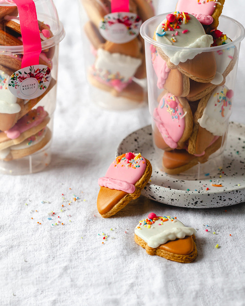 Mini ice cream tubs Nectar & Spice